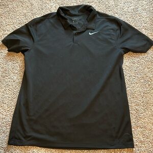 Nike Black Dri fit Polo SIZE LARGE